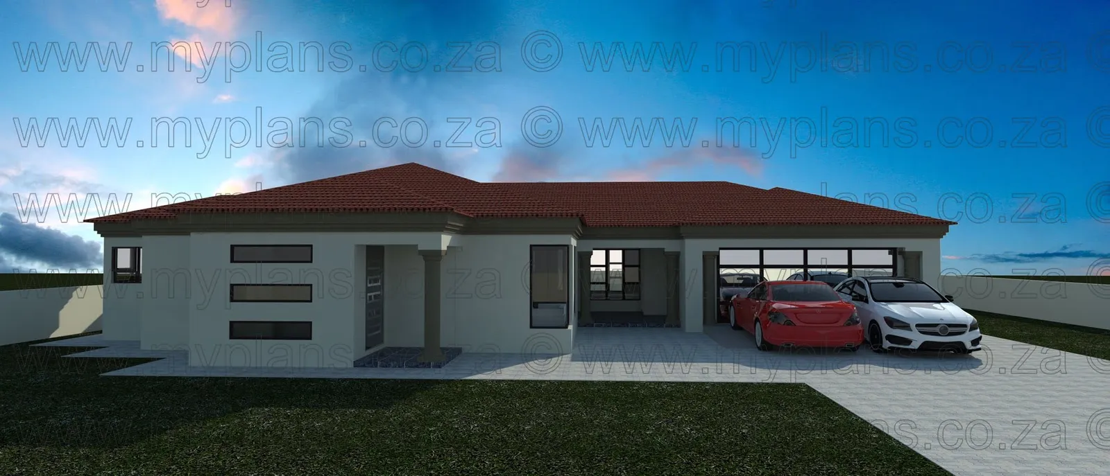 3 Bedroom House Plans MLB 056S