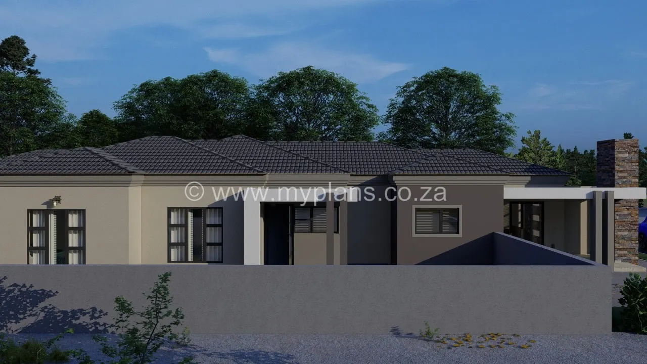 4 Bedroom House Plan MLB 007.5S