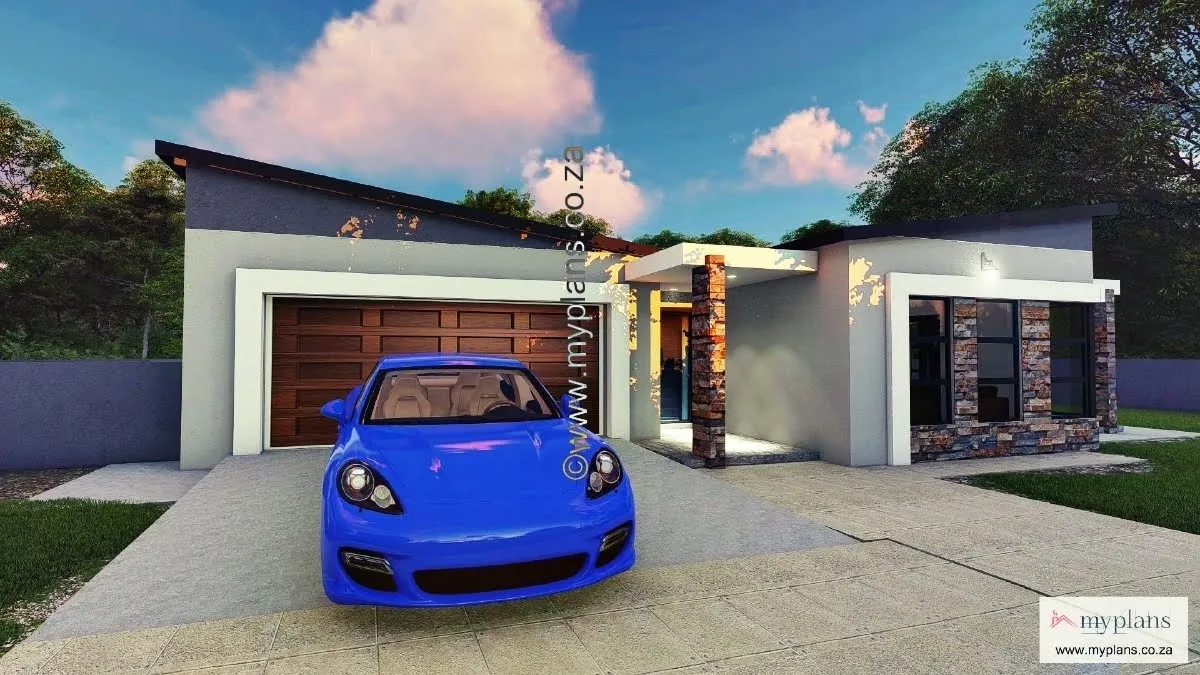 2 Bedroom House Plan MLB 107.4S