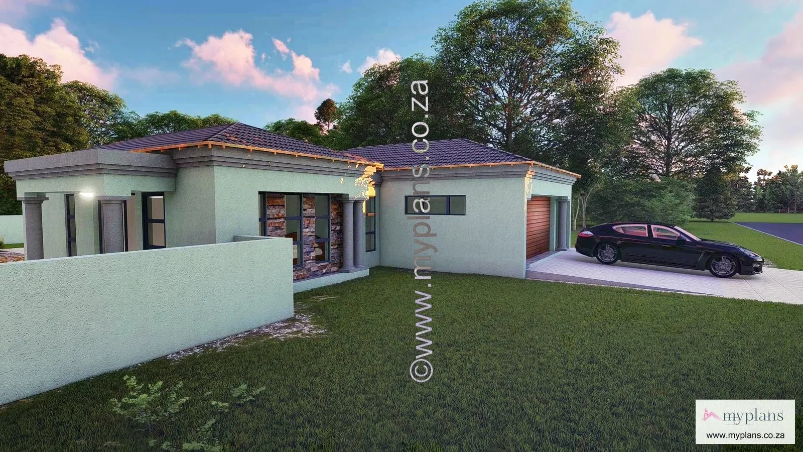 3 Bedroom House Plan MLB 059S
